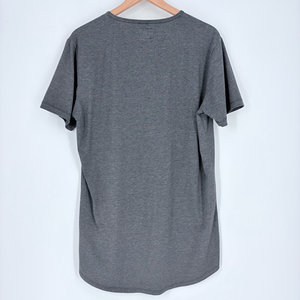 Cuts Clothing Mens Gray Short Sleeve T-Shirt - Picture 2 of 7